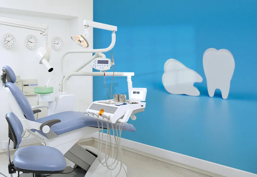 پوستر دیواری سه بعدی مطب دندانپزشکی مدل دندان
